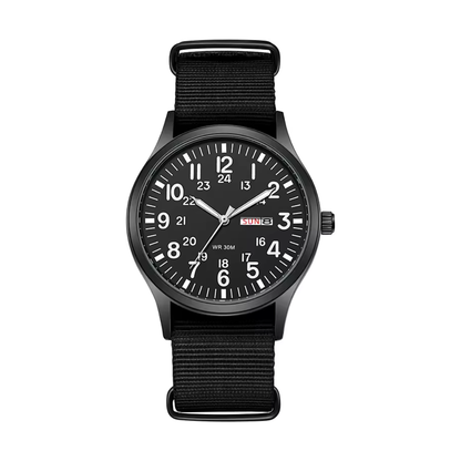 Men’s Quartz Outdoor Watch with Sapphire Crystal and Stainless Steel Case