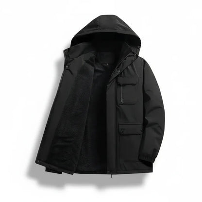 Veste d’hiver matelassée pour homme, coupe ajustée, imperméable, manteau chaud pour l’extérieur