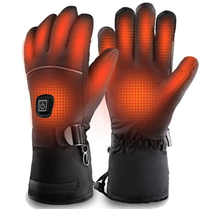 Men’s Rechargeable Heated Gloves Three Heat Levels Winter Outdoor Handwear