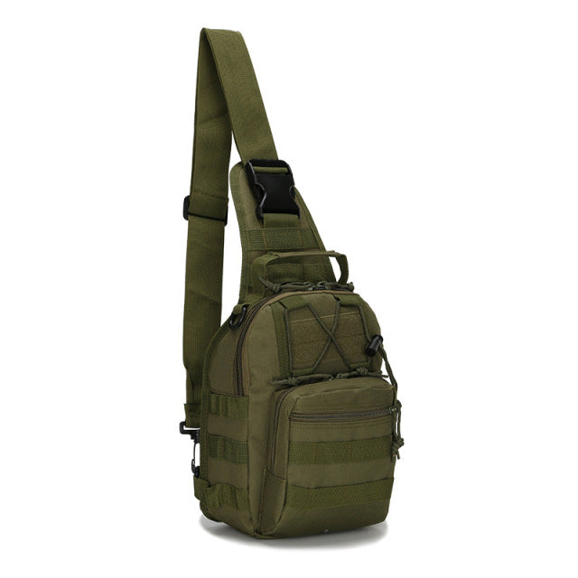 Men's Tactical MOLLE Sling Backpack with Organised Pockets