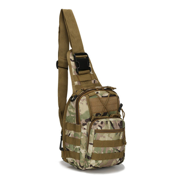 Men's Tactical MOLLE Sling Backpack with Organised Pockets