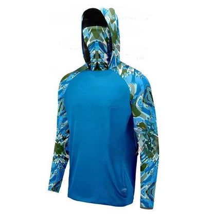 Men's UV Protection Quick-Dry Hoodie with Face Mask