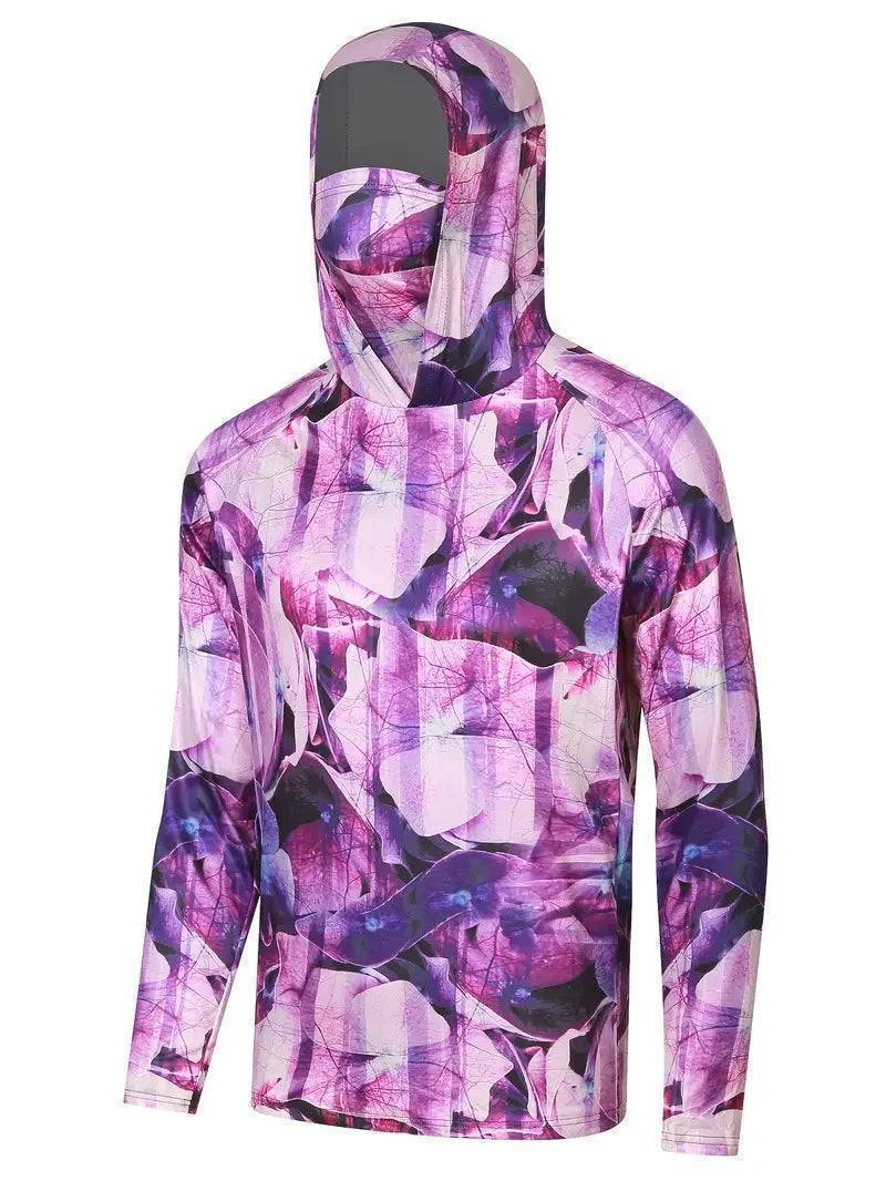 Men's UV Protection Quick-Dry Hoodie with Face Mask