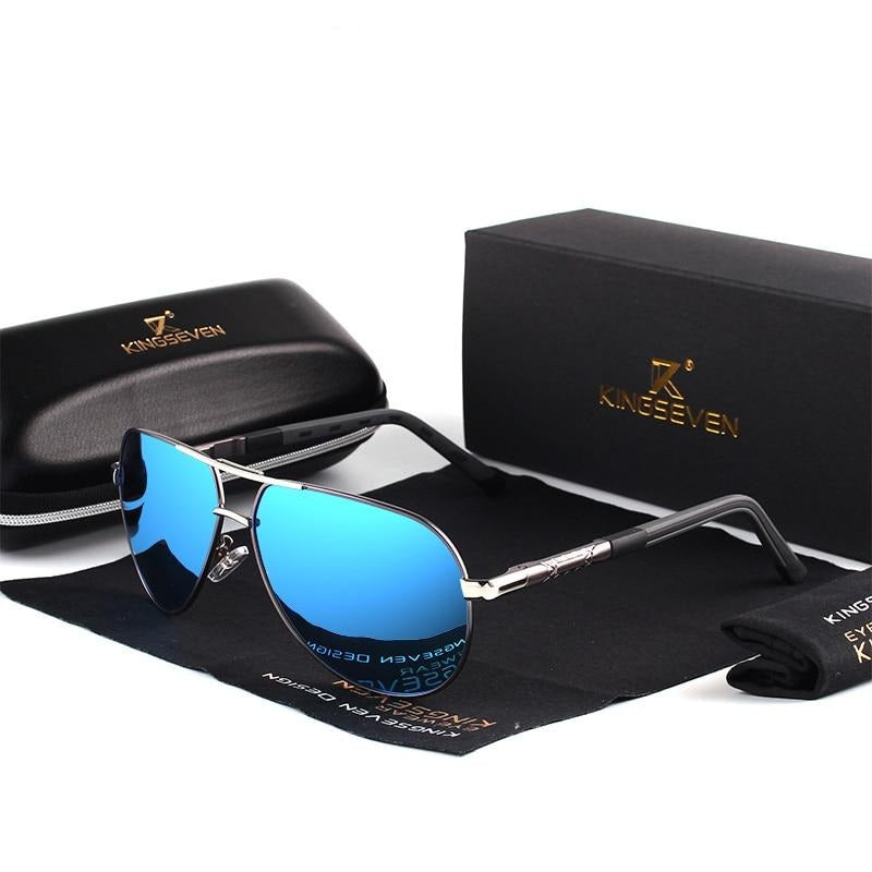 Men's Vintage Aluminium Polarised Sunglasses with UV400 Protection