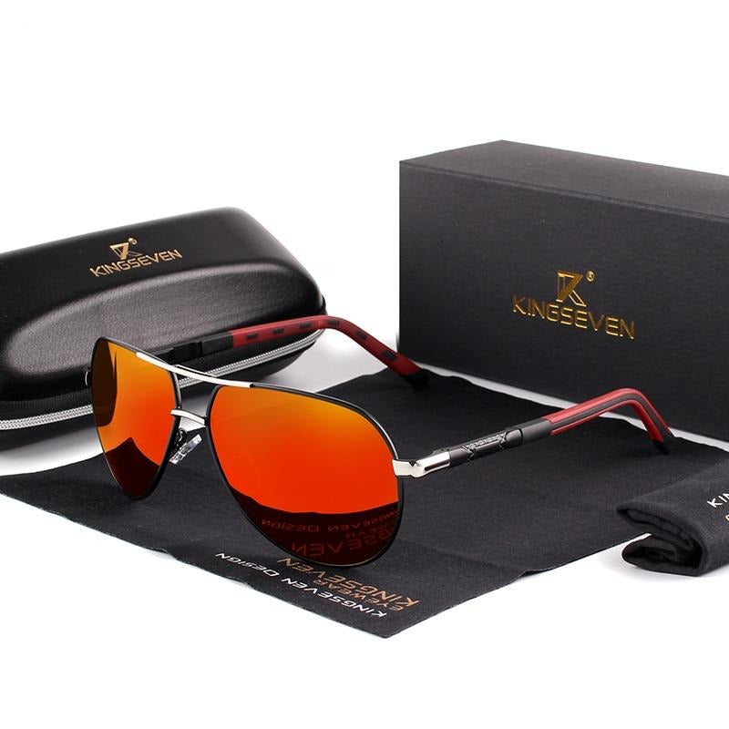Men's Vintage Aluminium Polarised Sunglasses with UV400 Protection