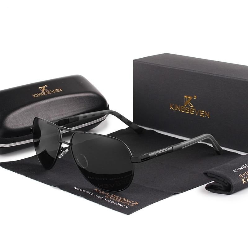 Men's Vintage Aluminium Polarised Sunglasses with UV400 Protection