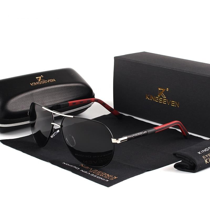 Men's Vintage Aluminium Polarised Sunglasses with UV400 Protection