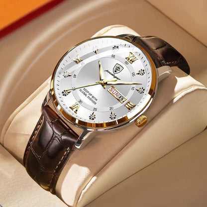 Men's Waterproof Luminous Wrist Watch Stainless Steel Classic Design