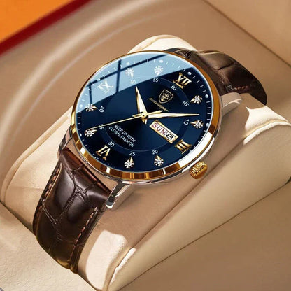 Men's Waterproof Luminous Wrist Watch Stainless Steel Classic Design