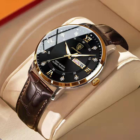 Men's Waterproof Luminous Wrist Watch Stainless Steel Classic Design