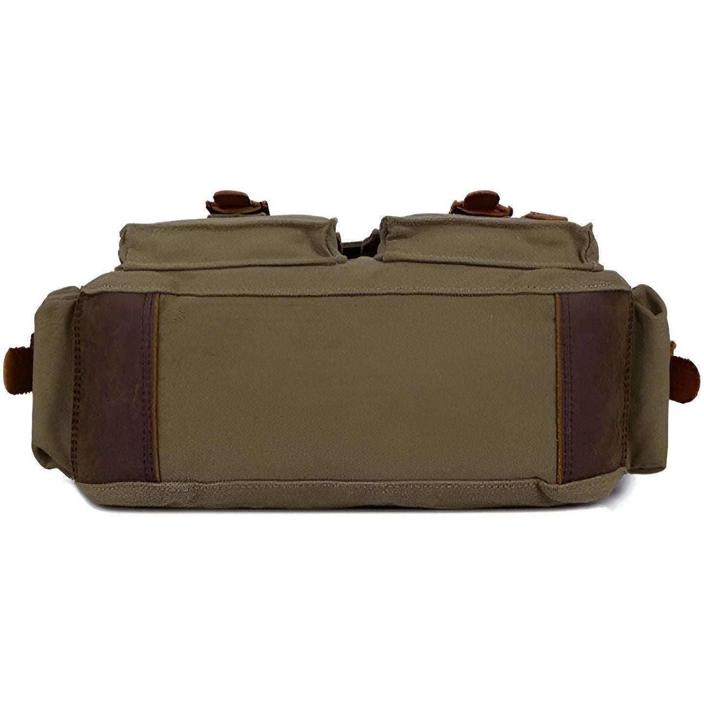 Michael Vintage Canvas Messenger Bag for Men with Leather Accents