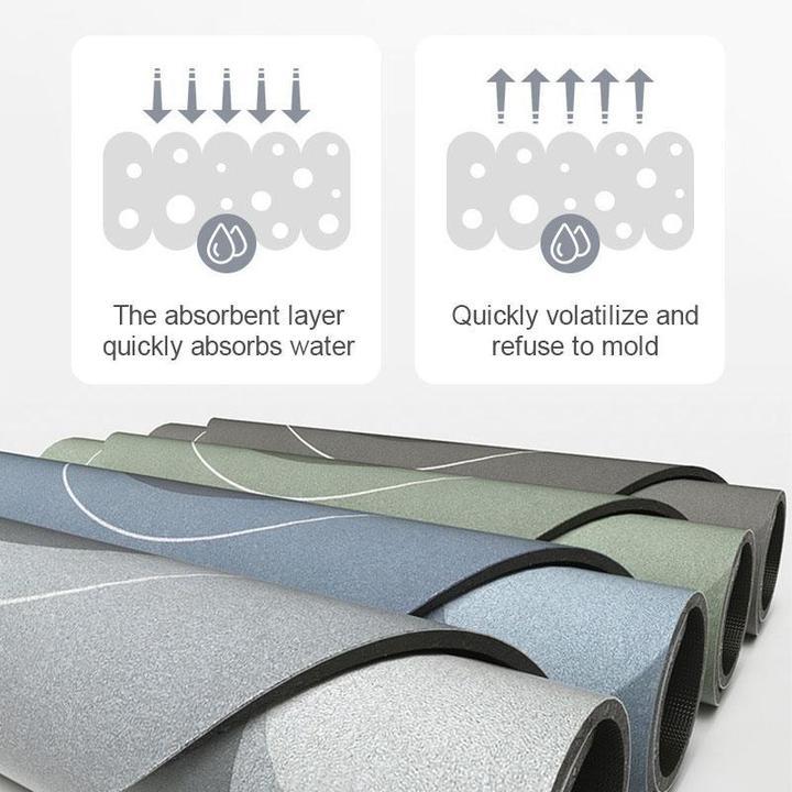 Microfiber Bath Mat with Quick-Drying Absorbent Design