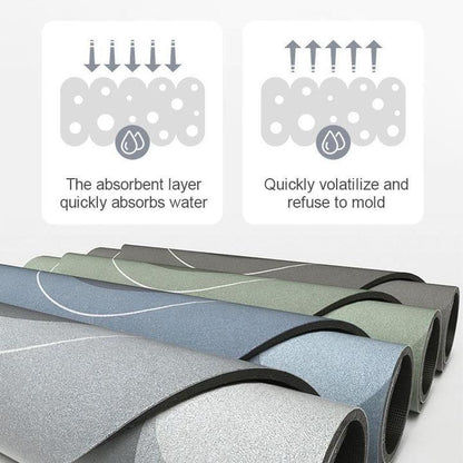 Microfiber Bath Mat with Quick-Drying Absorbent Design