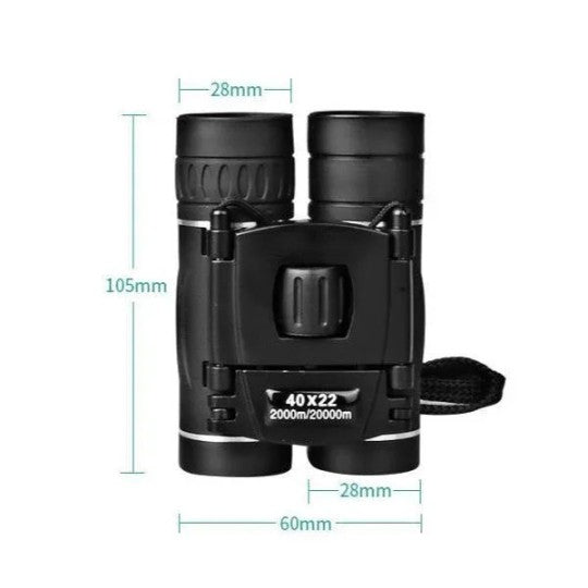Military HD 40x22 Binoculars Compact High Power Outdoor Viewing