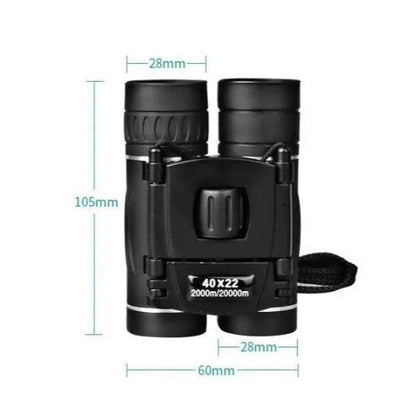 Military HD 40x22 Binoculars Compact High Power Outdoor Viewing