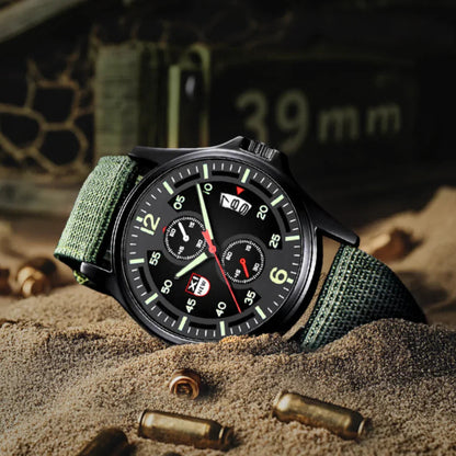 Military Quartz Watch Lightweight Tactical Nylon Strap