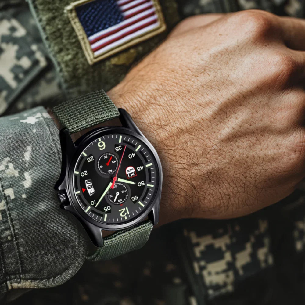 Military Quartz Watch Lightweight Tactical Nylon Strap