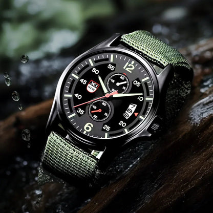 Military Quartz Watch Lightweight Tactical Nylon Strap