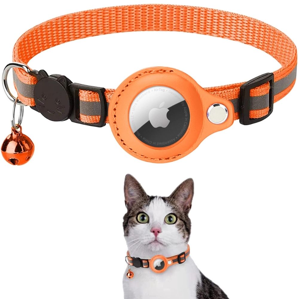 Milo Cat Collar with Safety Release Reflective AirTag Compatible Collar