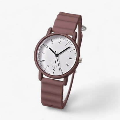 Mina Jelly Watch Colorful Quartz Watch with Silicone Wave Strap