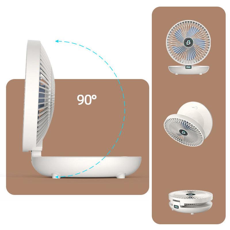 Mini Foldable Fan Portable Rechargeable Adjustable Quiet Cooling