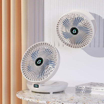 Mini Foldable Fan Portable Rechargeable Adjustable Quiet Cooling