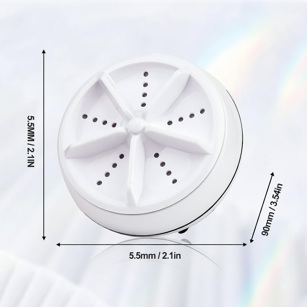 Mini Portable Washing Machine USB Ultrasonic Clothes Cleaner Compact