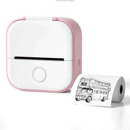 Mini Wireless Pocket Printer with Bluetooth for Photos Labels and Notes