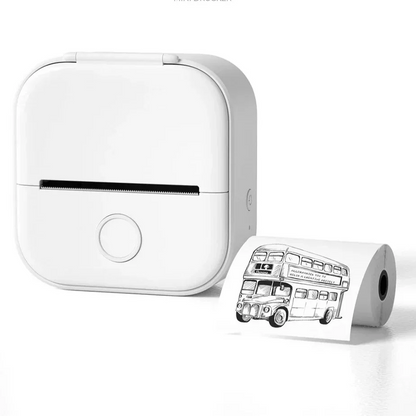 Mini Wireless Pocket Printer with Bluetooth for Photos Labels and Notes