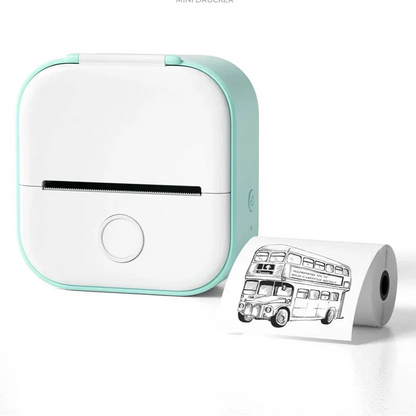 Mini Wireless Pocket Printer with Bluetooth for Photos Labels and Notes