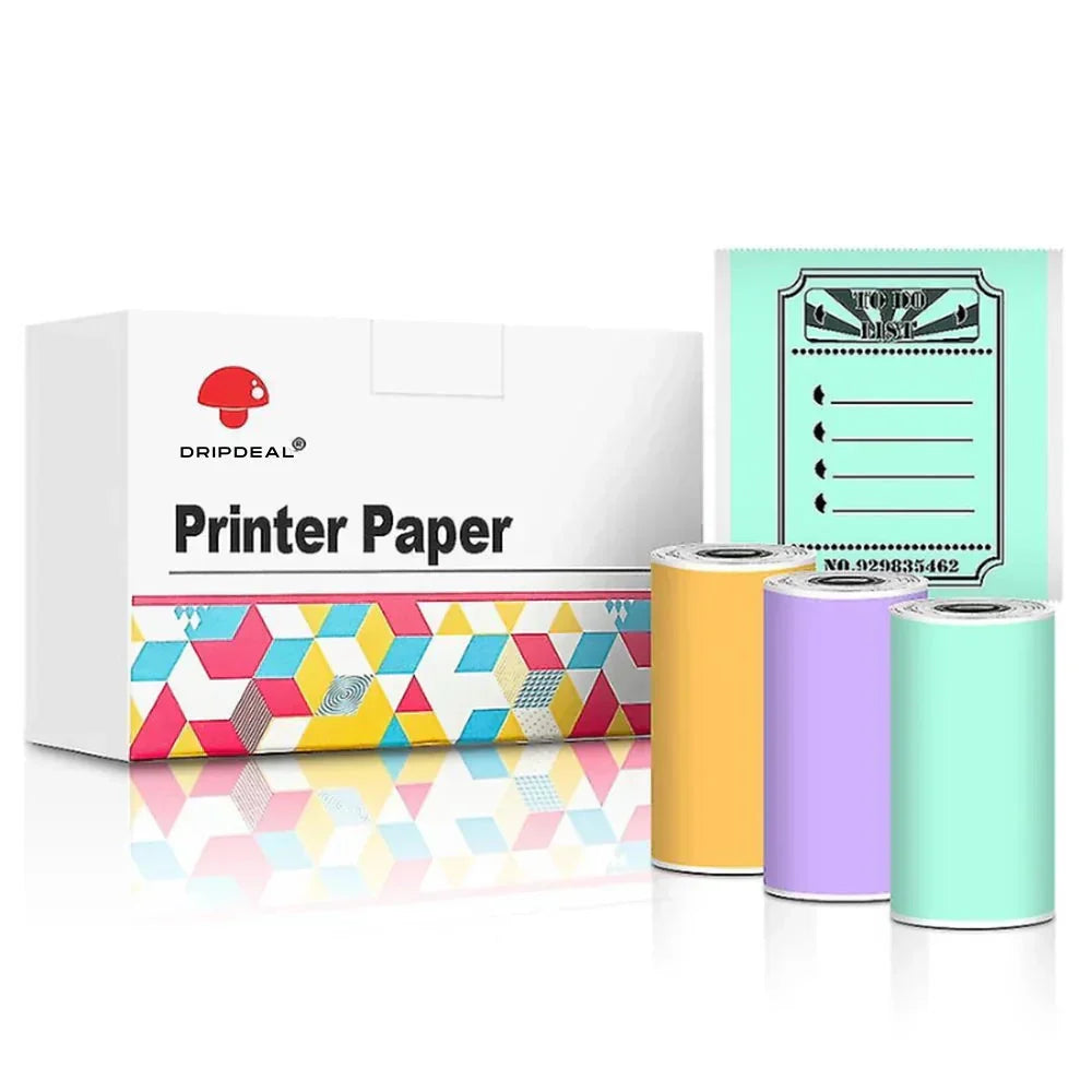 Mini Wireless Pocket Printer with Bluetooth for Photos Labels and Notes