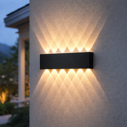 Minimalist LED Wall Light Up Down Glow Aluminum Indoor Outdoor Sconce