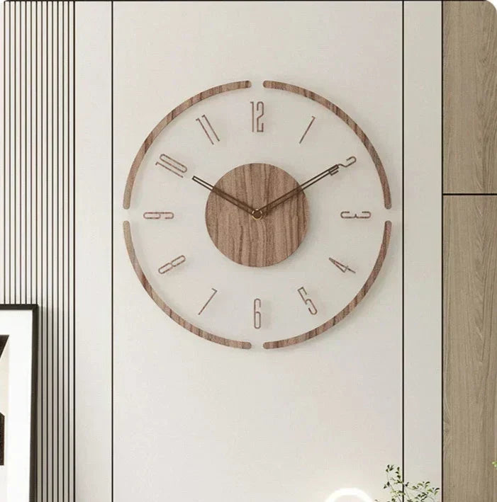Minimalist Solid Wood Silent Wall Clock
