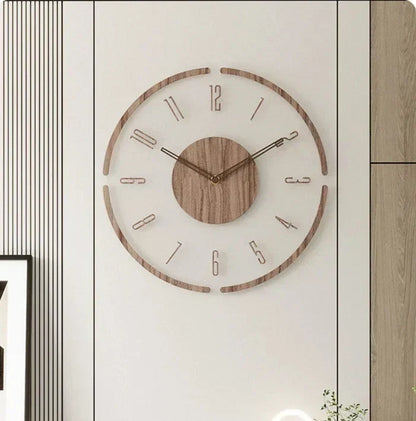 Minimalist Solid Wood Silent Wall Clock