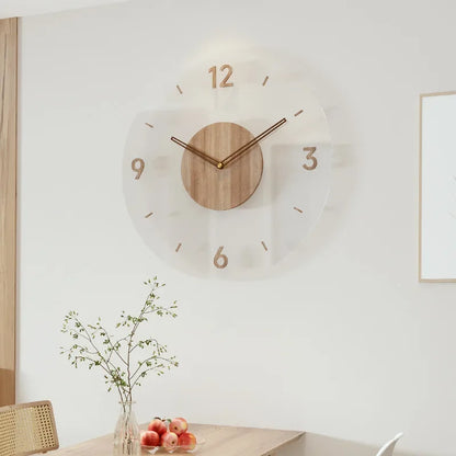 Minimalist Solid Wood Silent Wall Clock