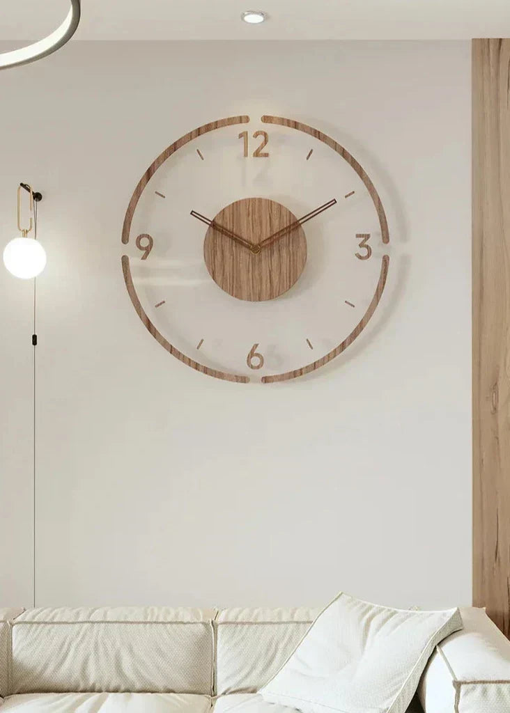 Minimalist Solid Wood Silent Wall Clock