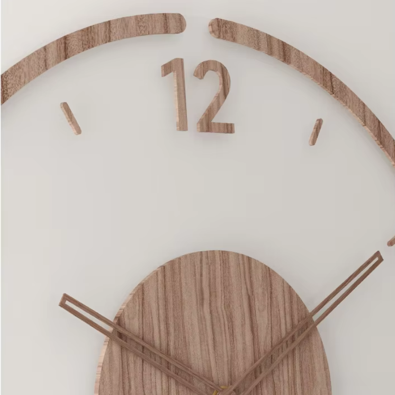 Minimalist Solid Wood Silent Wall Clock