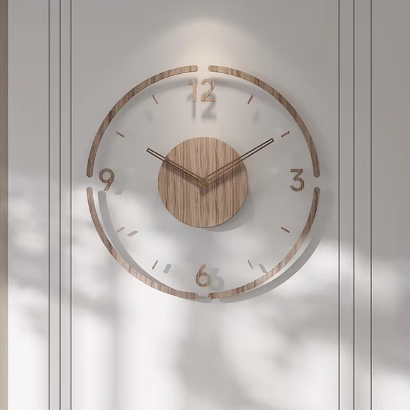 Minimalist Solid Wood Silent Wall Clock