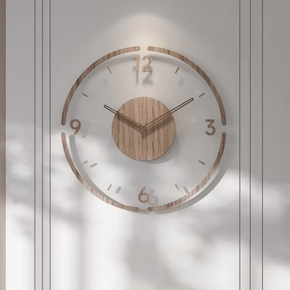 Minimalist Solid Wood Silent Wall Clock
