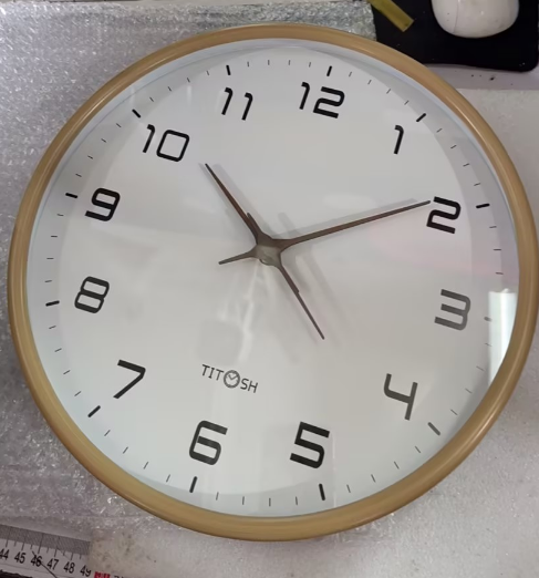 Minimalist Wooden Wall Clock with Silent Quartz Movement