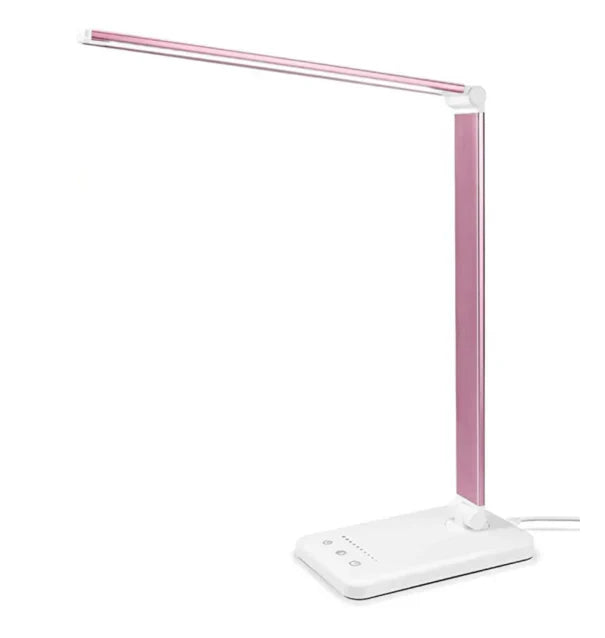 Modern Adjustable LED Desk Lamp with USB Charging Dimmable Office and Bedroom Light