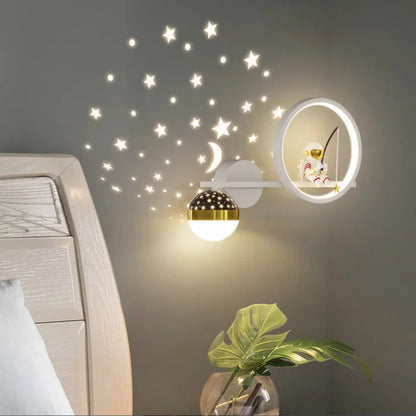 Modern Children's Wall Lamp Soft Warm Lighting Friendly Design