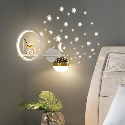 Modern Children's Wall Lamp Soft Warm Lighting Friendly Design