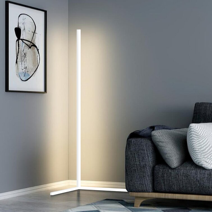 Modern Corner LED Floor Lamp Space Saving Ambient Lighting