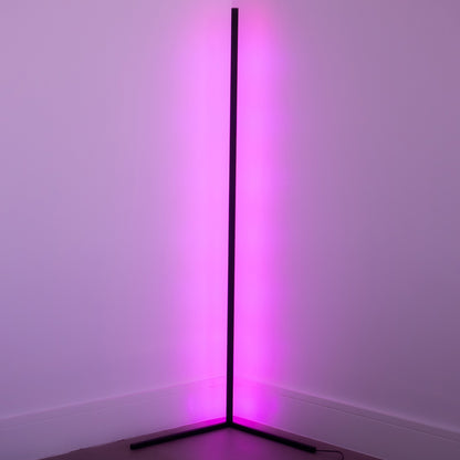 Modern Corner LED Floor Lamp Space Saving Ambient Lighting
