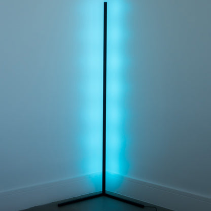 Modern Corner LED Floor Lamp Space Saving Ambient Lighting
