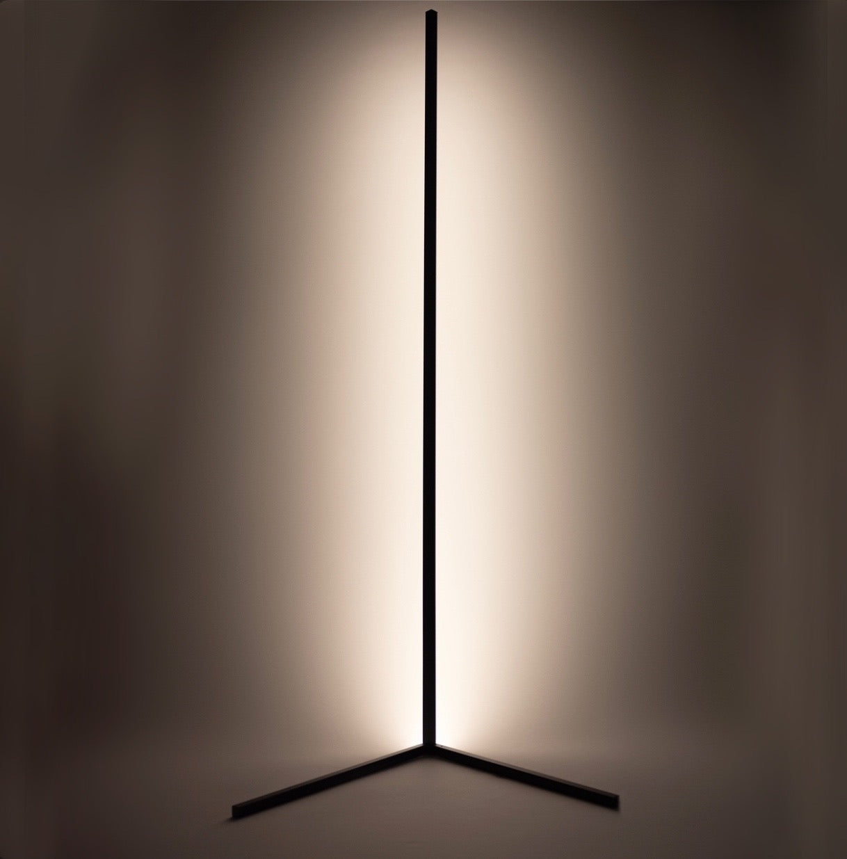 Modern Corner LED Floor Lamp Space Saving Ambient Lighting