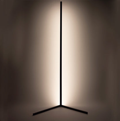 Modern Corner LED Floor Lamp Space Saving Ambient Lighting