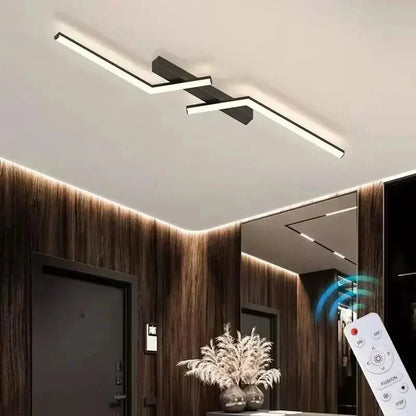 Modern LED Line Ceiling Light Flush Mount Minimalist Energy Efficient Ceiling Lamp