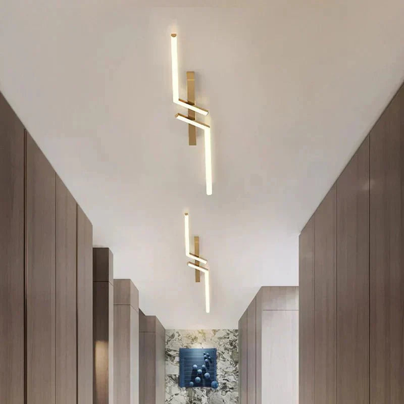 Modern LED Line Ceiling Light Flush Mount Minimalist Energy Efficient Ceiling Lamp